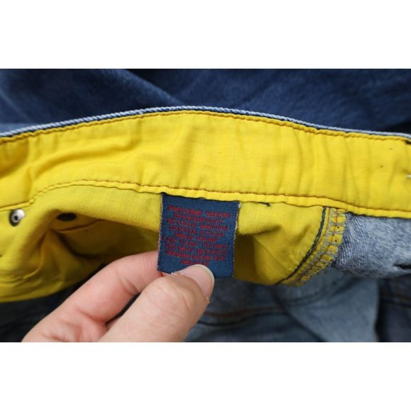 Vintage DMX Ruff Ryders Mens 40x26 Distressed Hip Hop Baggy Wide Leg Denim Jeans - Picture 7 of 11